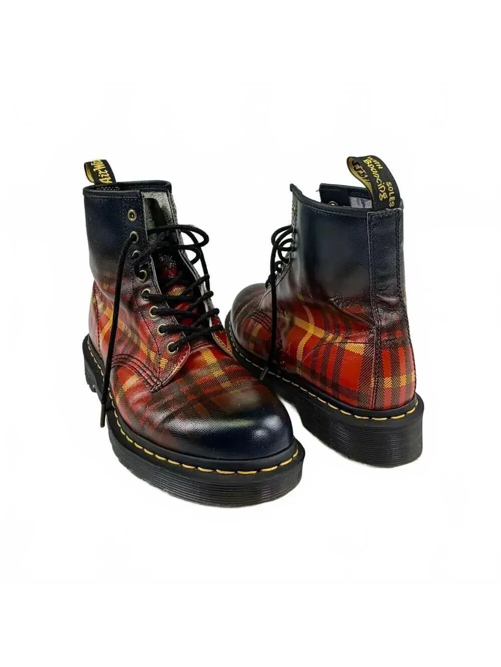 Dr. Martens 1460 McMartens Tartan Leather Boots Men’s Size 9
